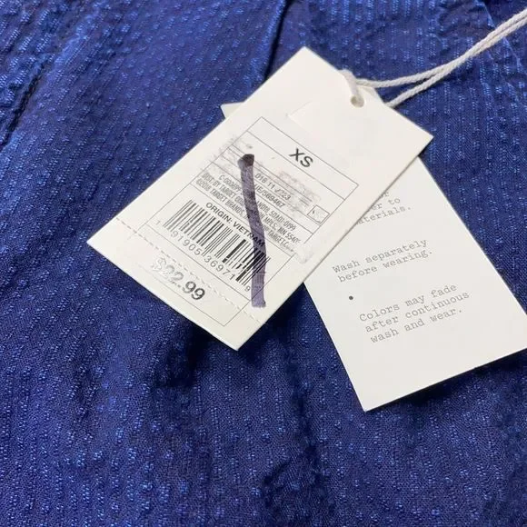 A New Day High Waisted Belted Blue Shorts Size XS - Picture 3 of 5